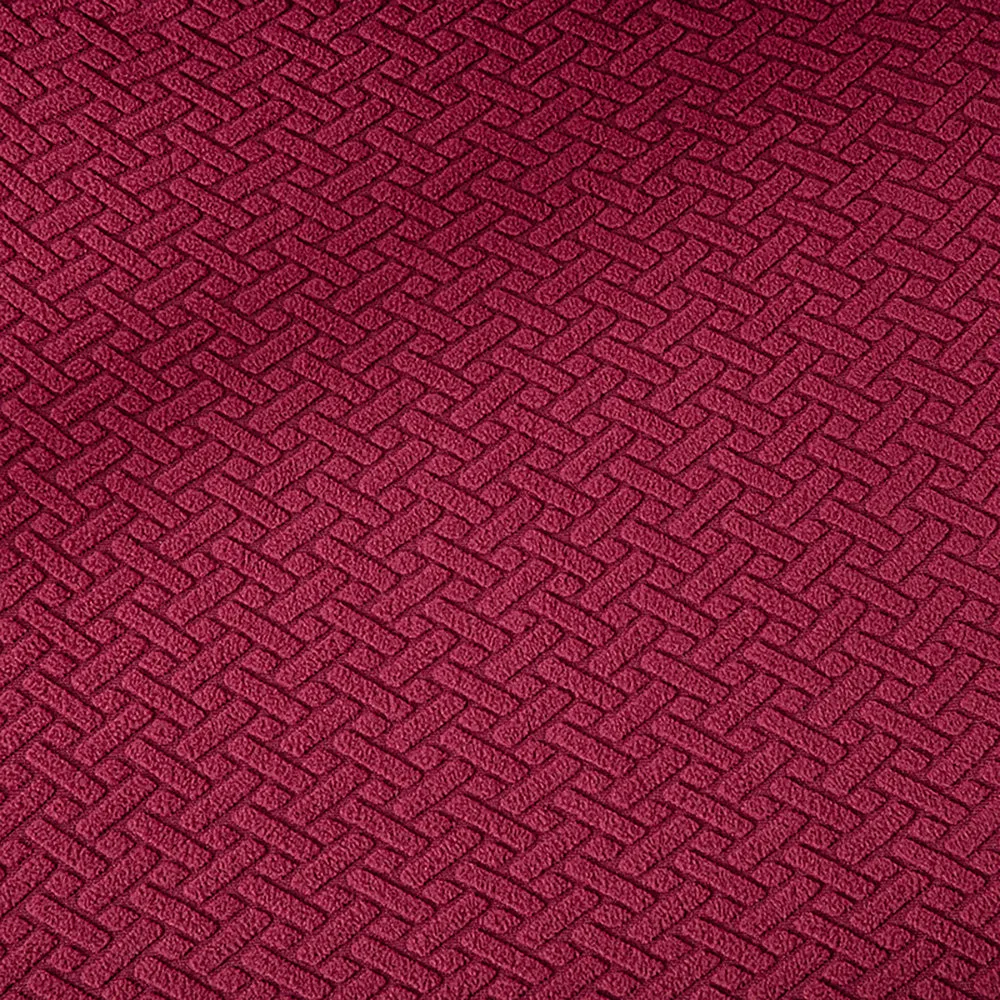 Flocked Fleece Solid Color Stretch Chair Cover