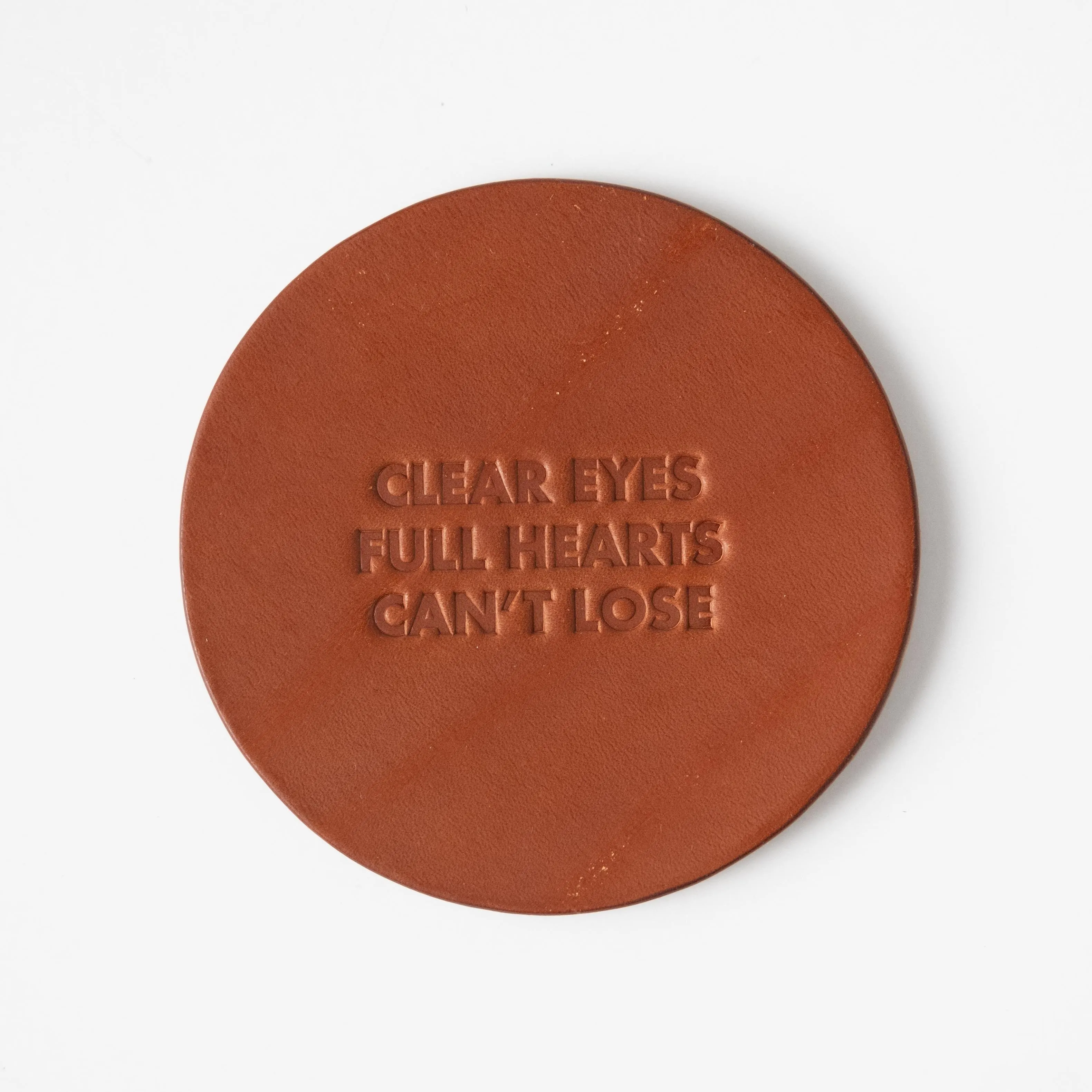 FNL Leather Coaster