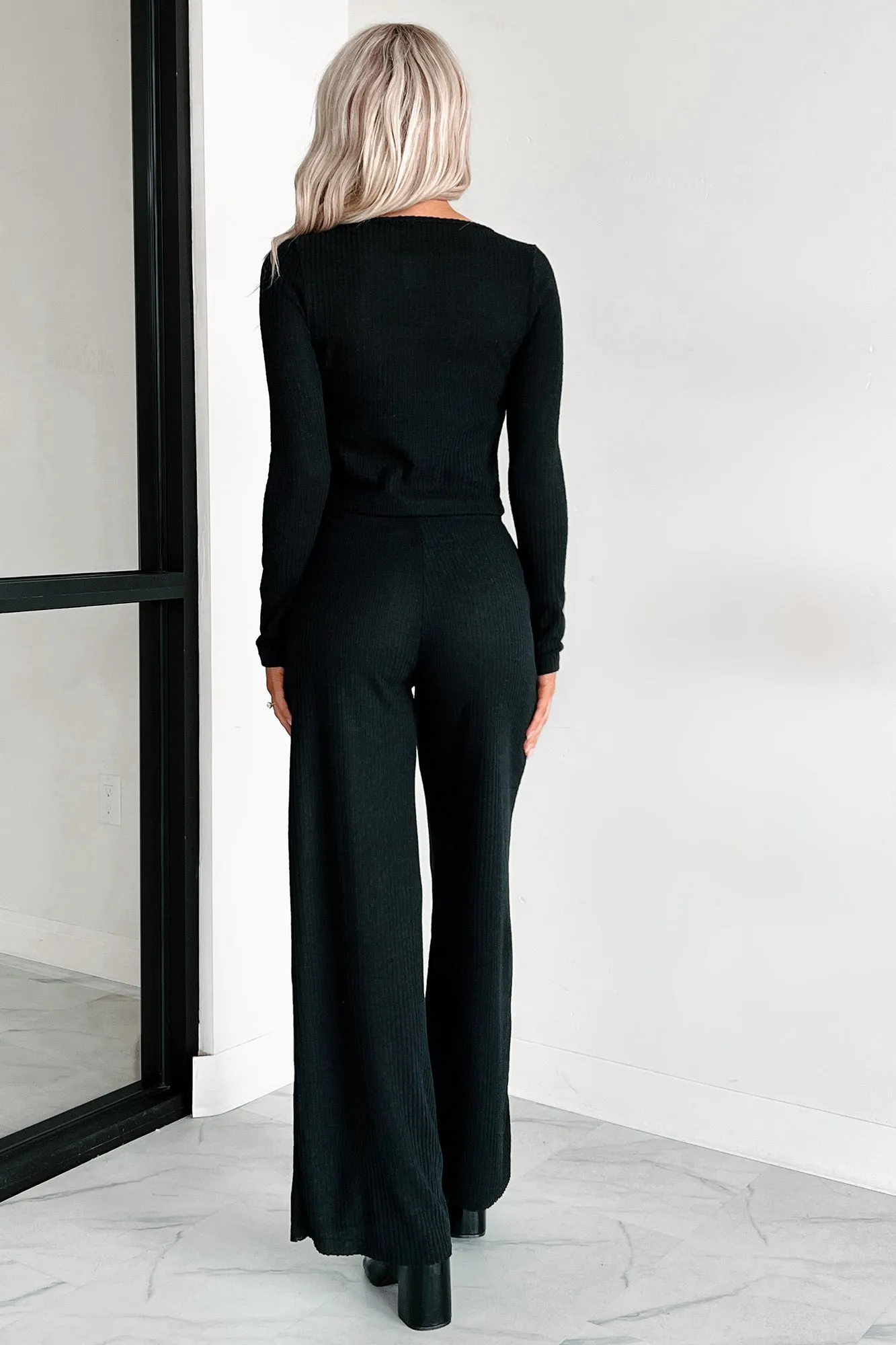 Friendly Reminder Three Piece Lounge Set (Black)