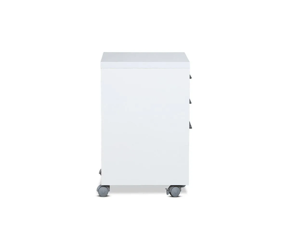 Gammel Mobile File Pedestal - White