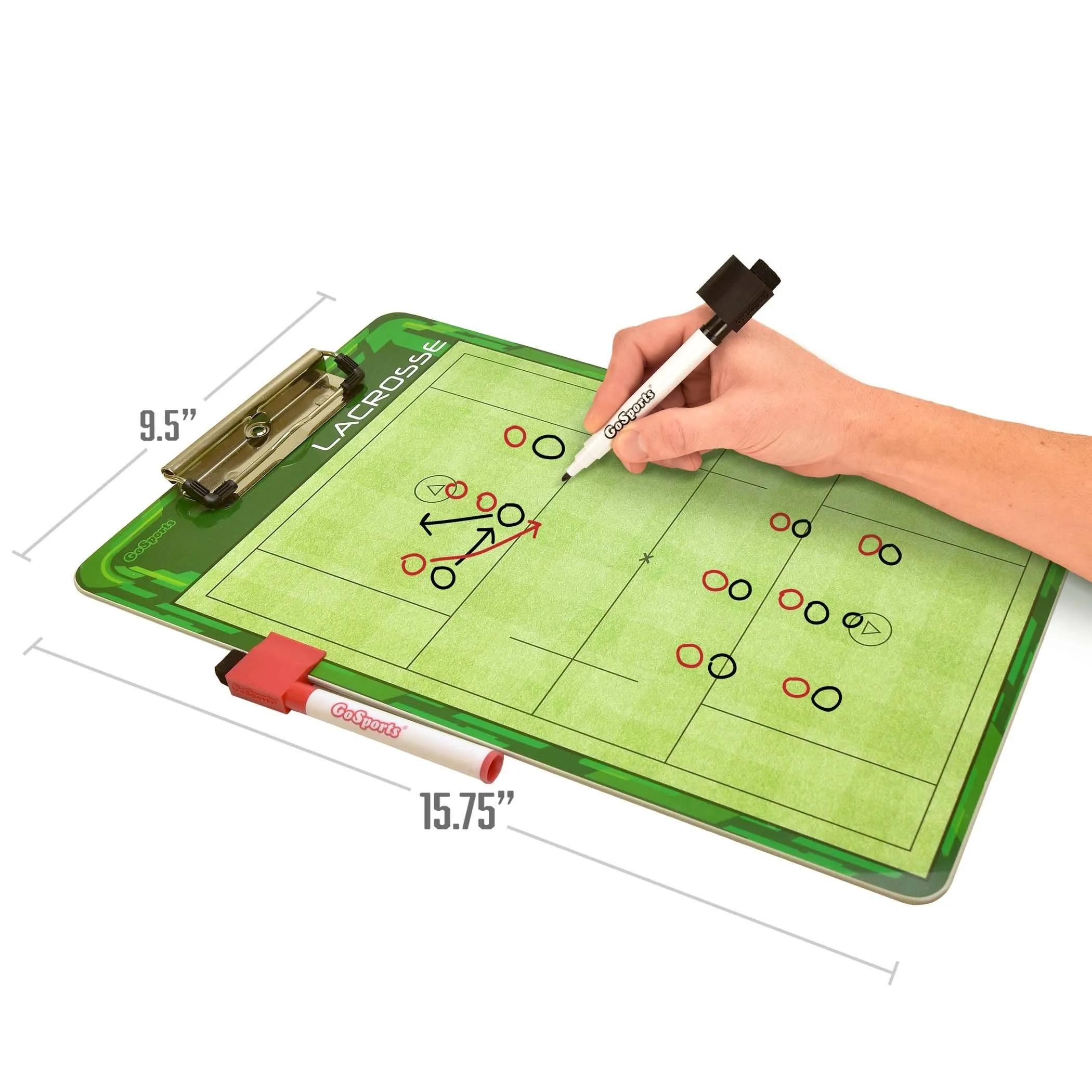 GoSports Lacrosse Coaches Dry-Erase Clipboards