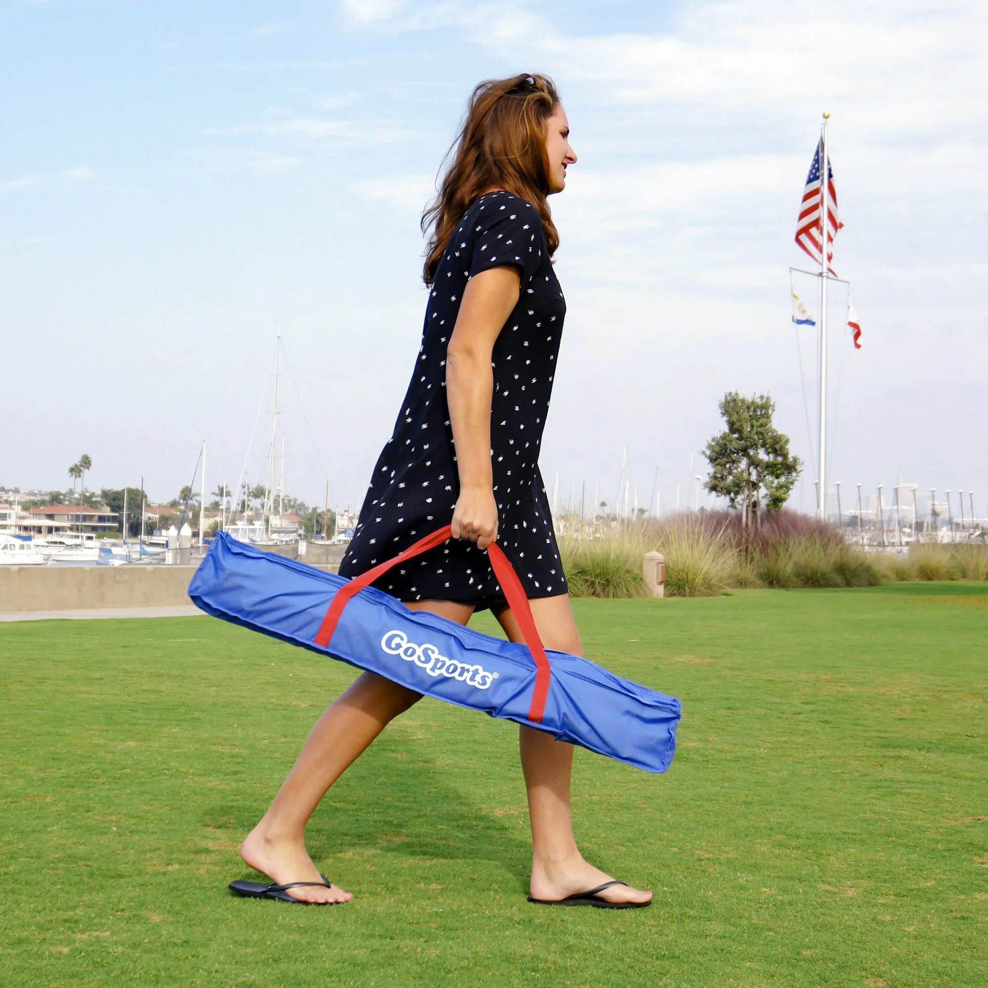 GoSports Portable 3'x2' PVC-Framed Cornhole Game Set