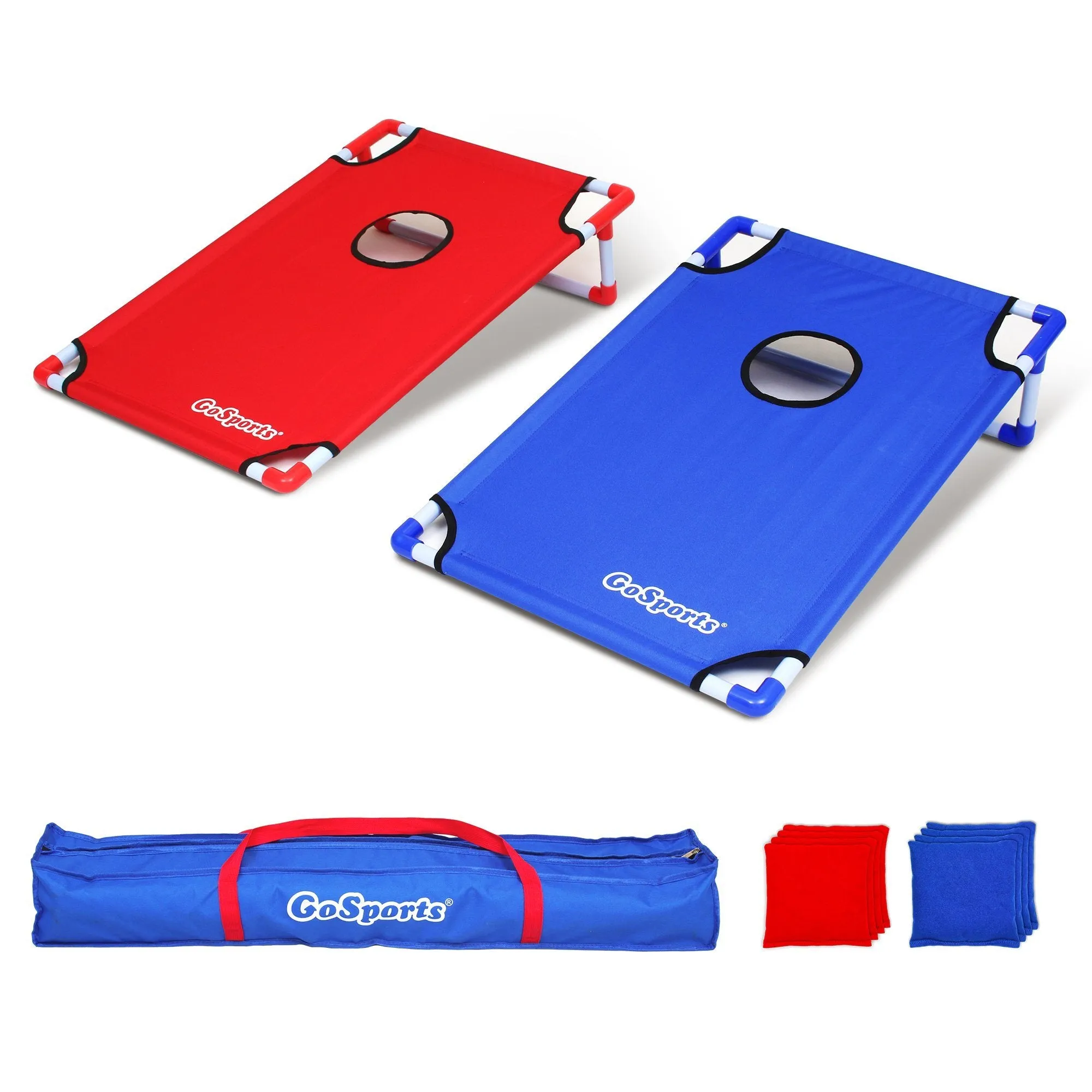 GoSports Portable 3'x2' PVC-Framed Cornhole Game Set