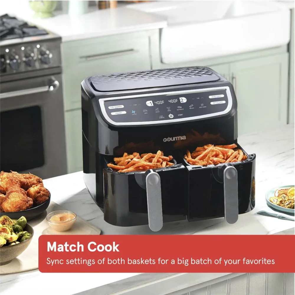 Gourmia Dual Basket Digital Air Fryer