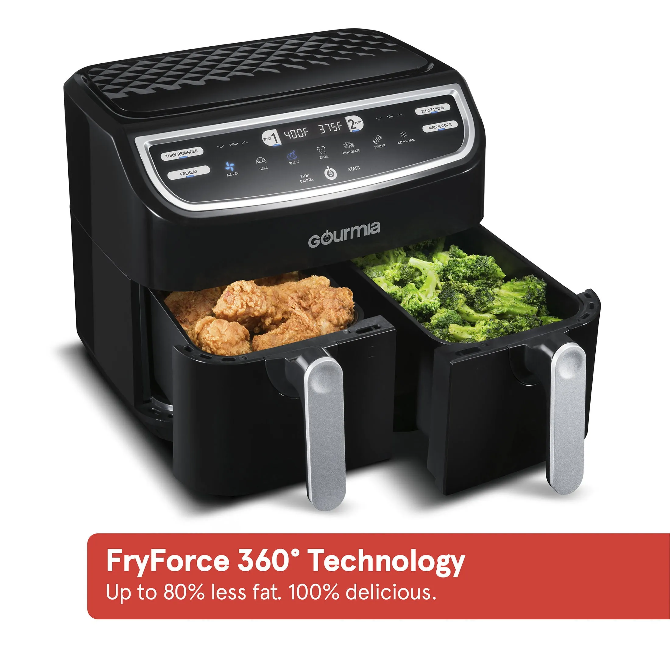 Gourmia Dual Basket Digital Air Fryer