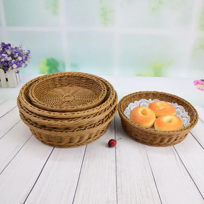 Handwoven Round Rattan Bread Tray | Rattan Storage Tray | Wedding Gift | Breakfast Table Tray | Bowl Tray | Straw Tray