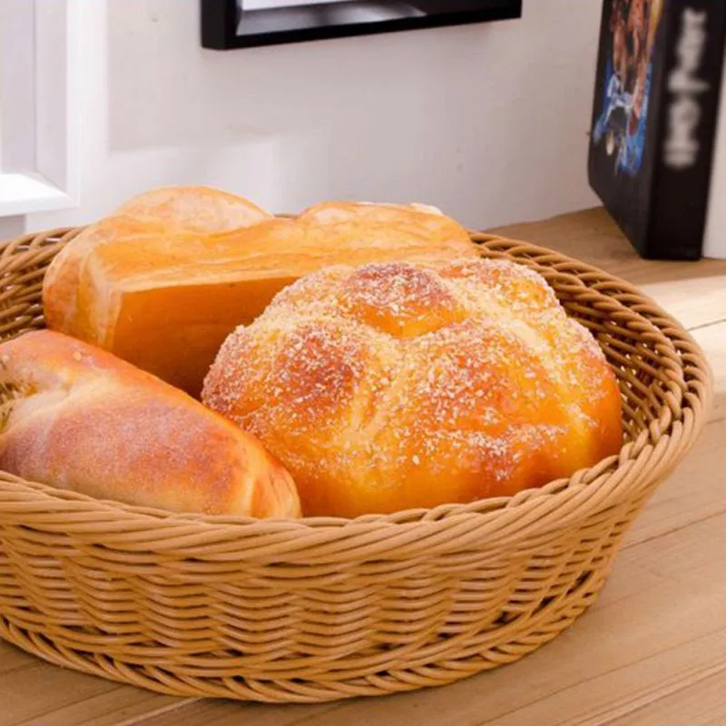 Handwoven Round Rattan Bread Tray | Rattan Storage Tray | Wedding Gift | Breakfast Table Tray | Bowl Tray | Straw Tray