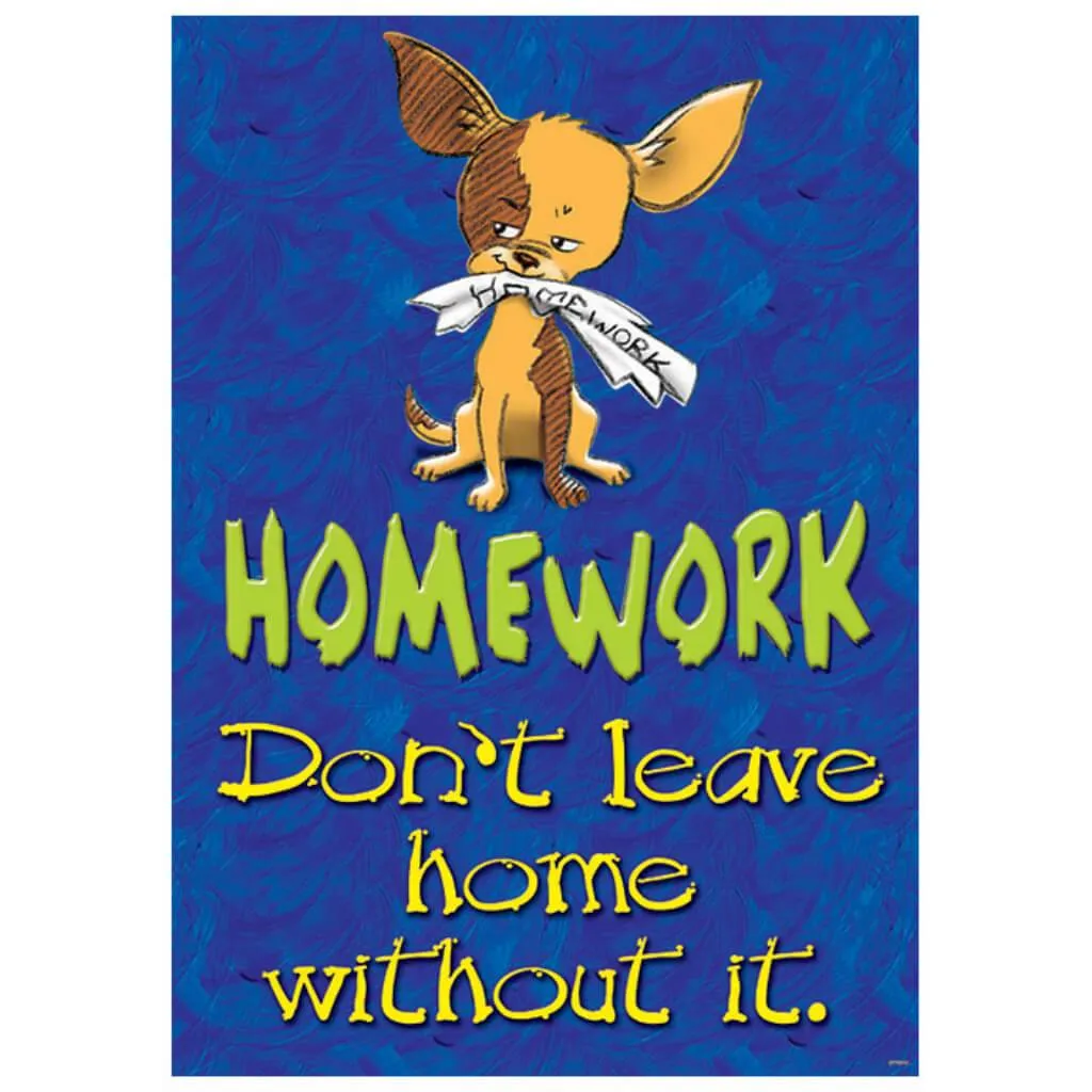 Homework: Don'T Leave Home Poster