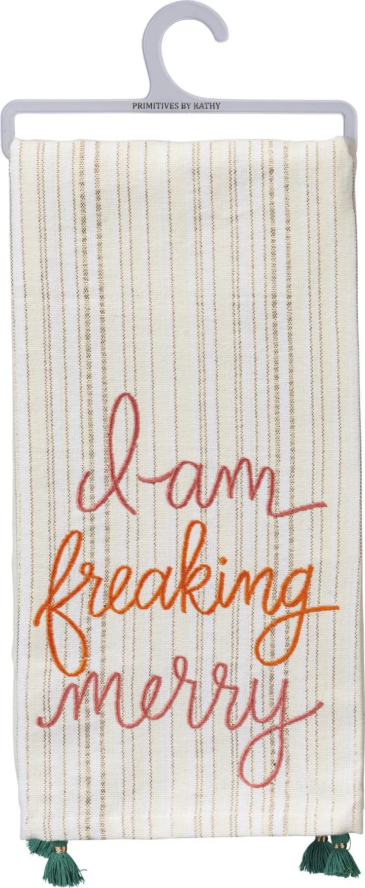 I AM FREAKING MERRY BRIGHT DRISH TOWEL