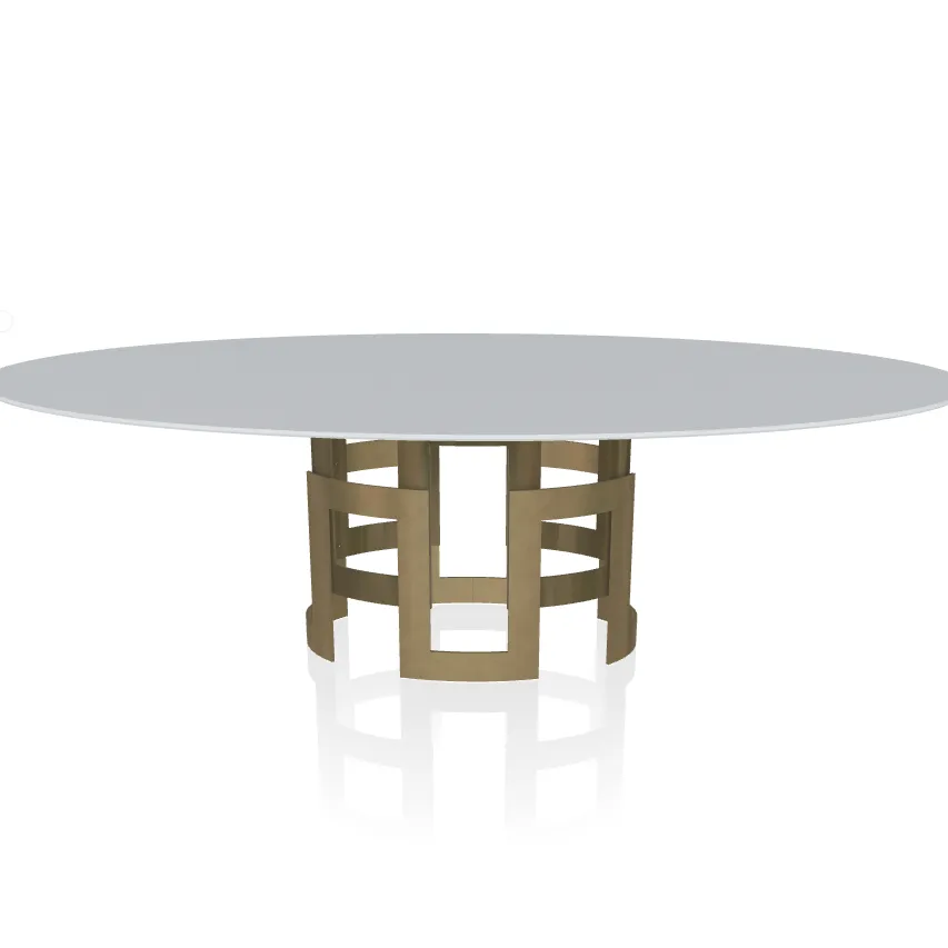 Imperial Elliptical Crystal Table