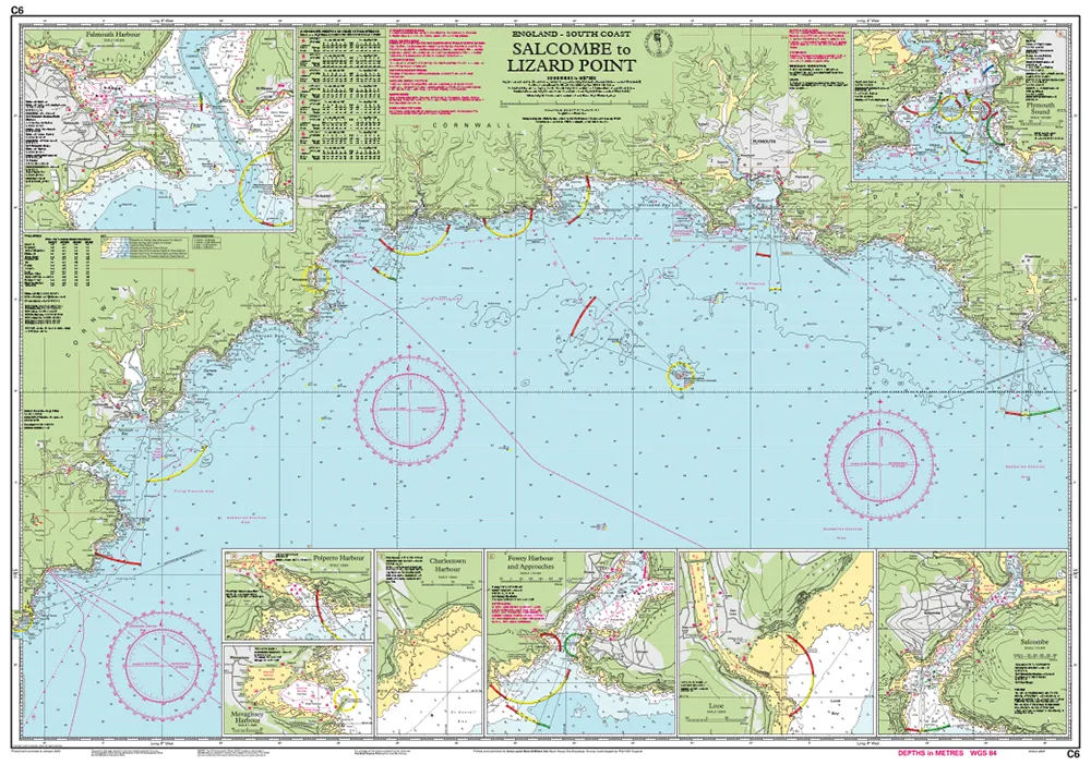 Imray C6 Salcombe to Lizard Point Chart