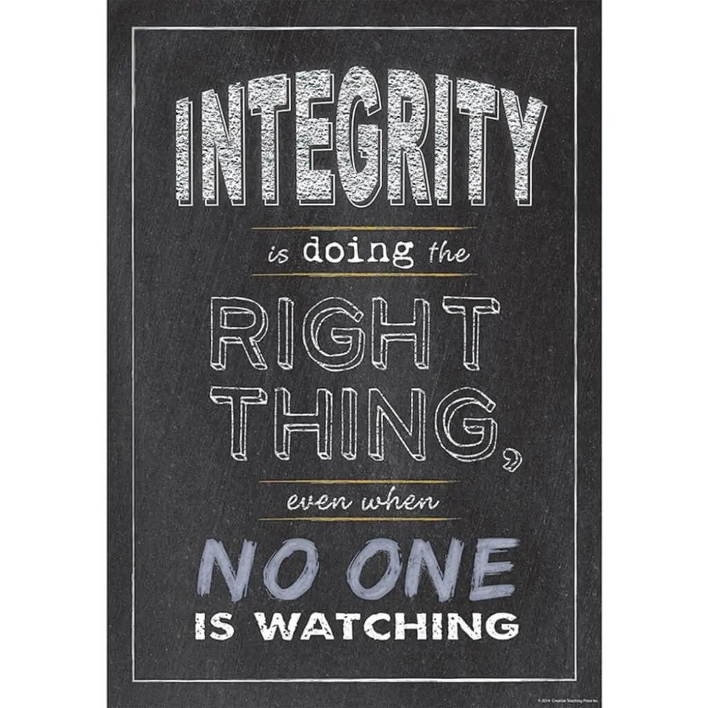Integrity Doing The Right Things