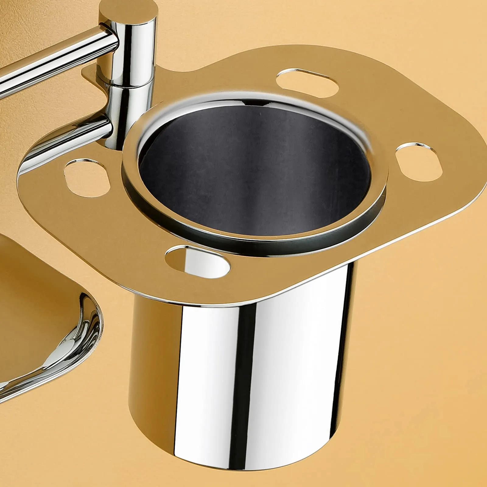 iSTAR Stainless Steel 304 Grade 3 in 1 Soap Dish with Tumbler Holder/Soap Stand/Tooth Brush Holder/Bathroom Accessories (Silver)