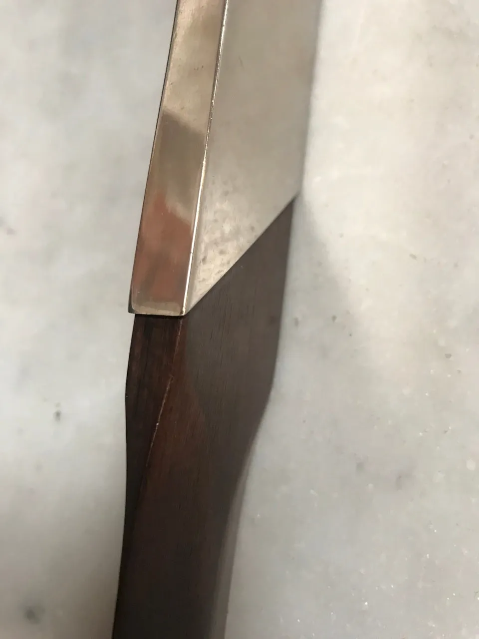 Italian Silver Plate and Black Wood Turner Letter Opener, 1970s