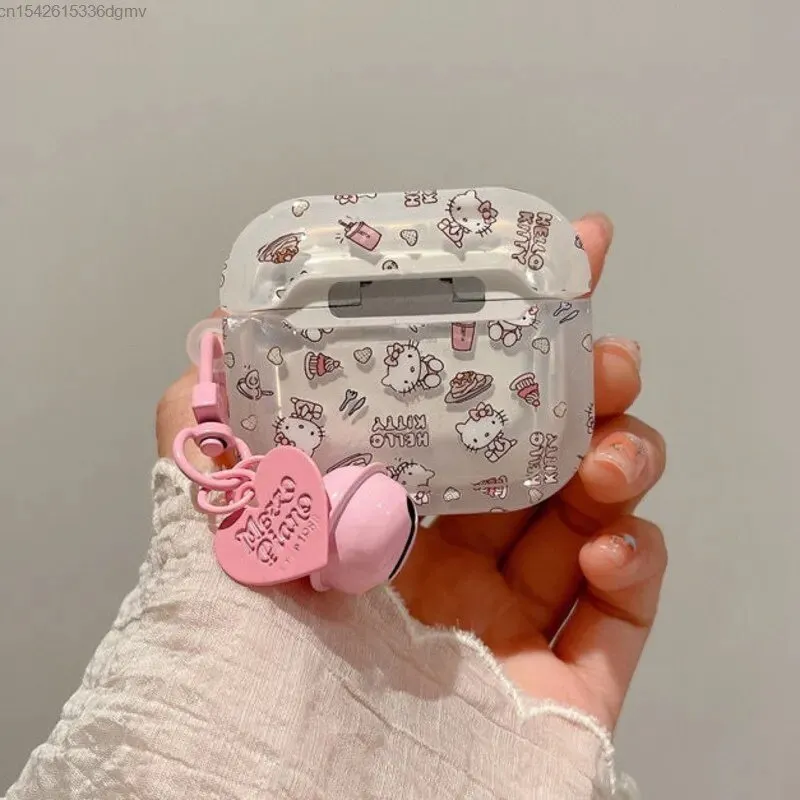 Kawaii Hello Kitty Transparent AirPods Case