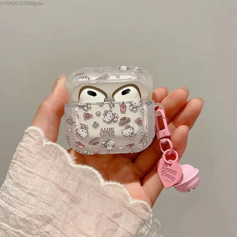 Kawaii Hello Kitty Transparent AirPods Case
