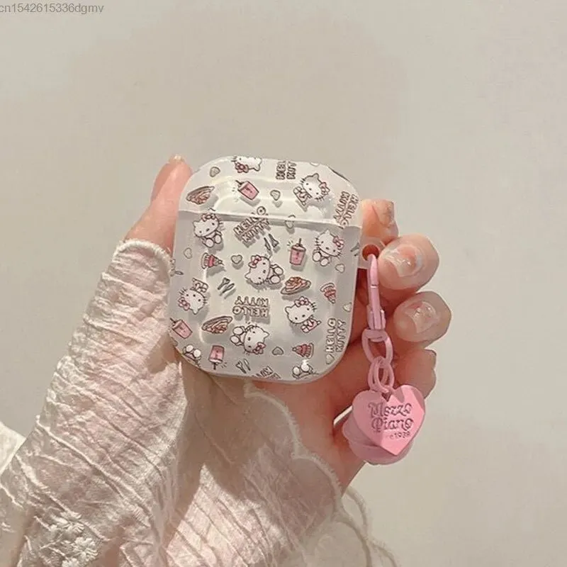 Kawaii Hello Kitty Transparent AirPods Case