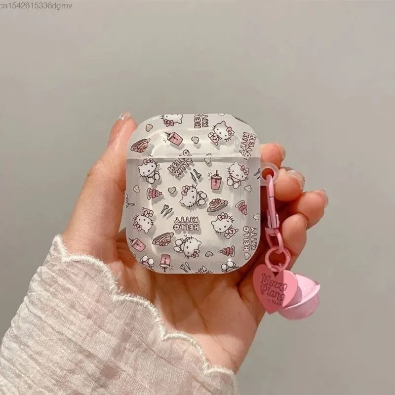 Kawaii Hello Kitty Transparent AirPods Case