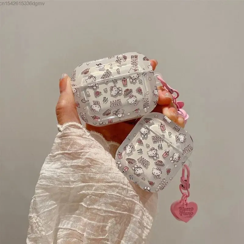 Kawaii Hello Kitty Transparent AirPods Case