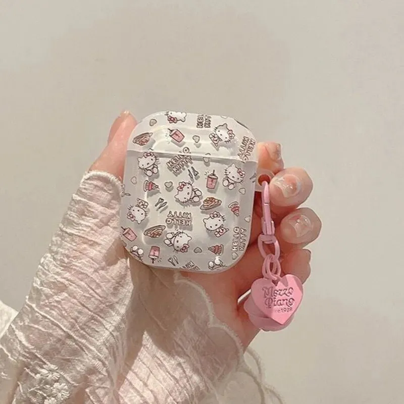 Kawaii Hello Kitty Transparent AirPods Case