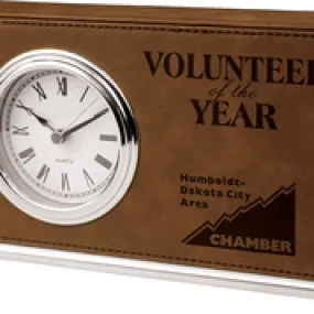 Leather Clock