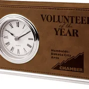 Leather Clock