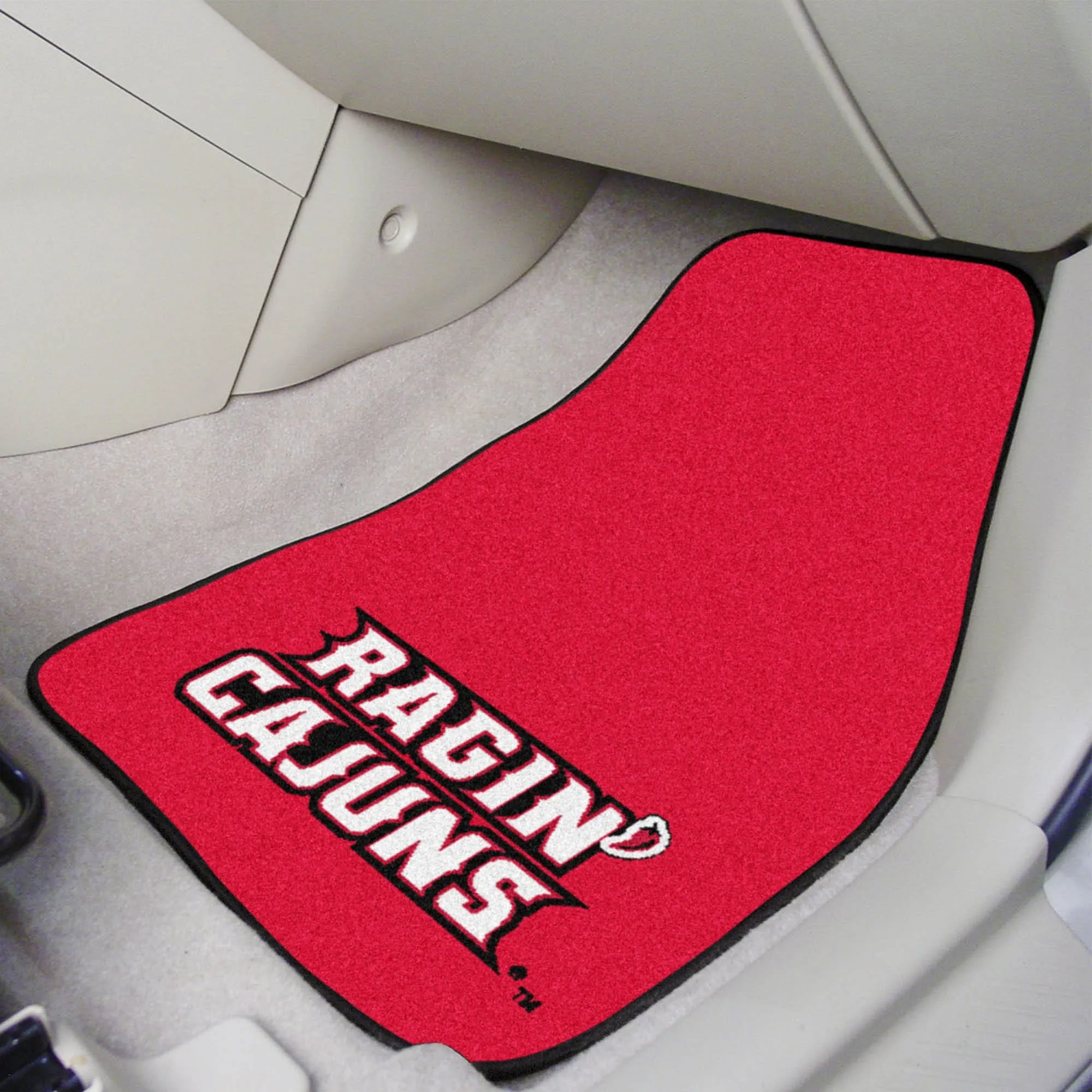 Louisiana-Lafayette Ragin' Cajuns Front Carpet Car Mat Set - 2 Pieces