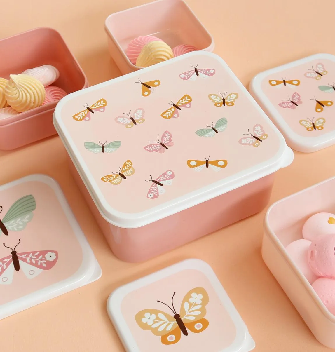 Lunch and Snack Box Set - Butterflies