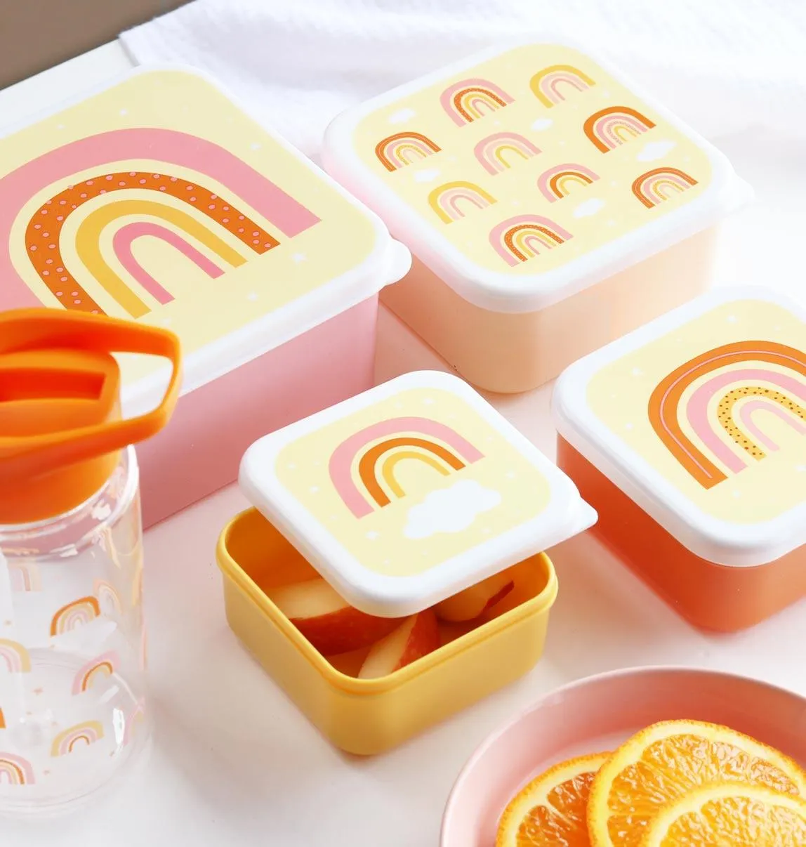 Lunch and Snack Box Set - Rainbows