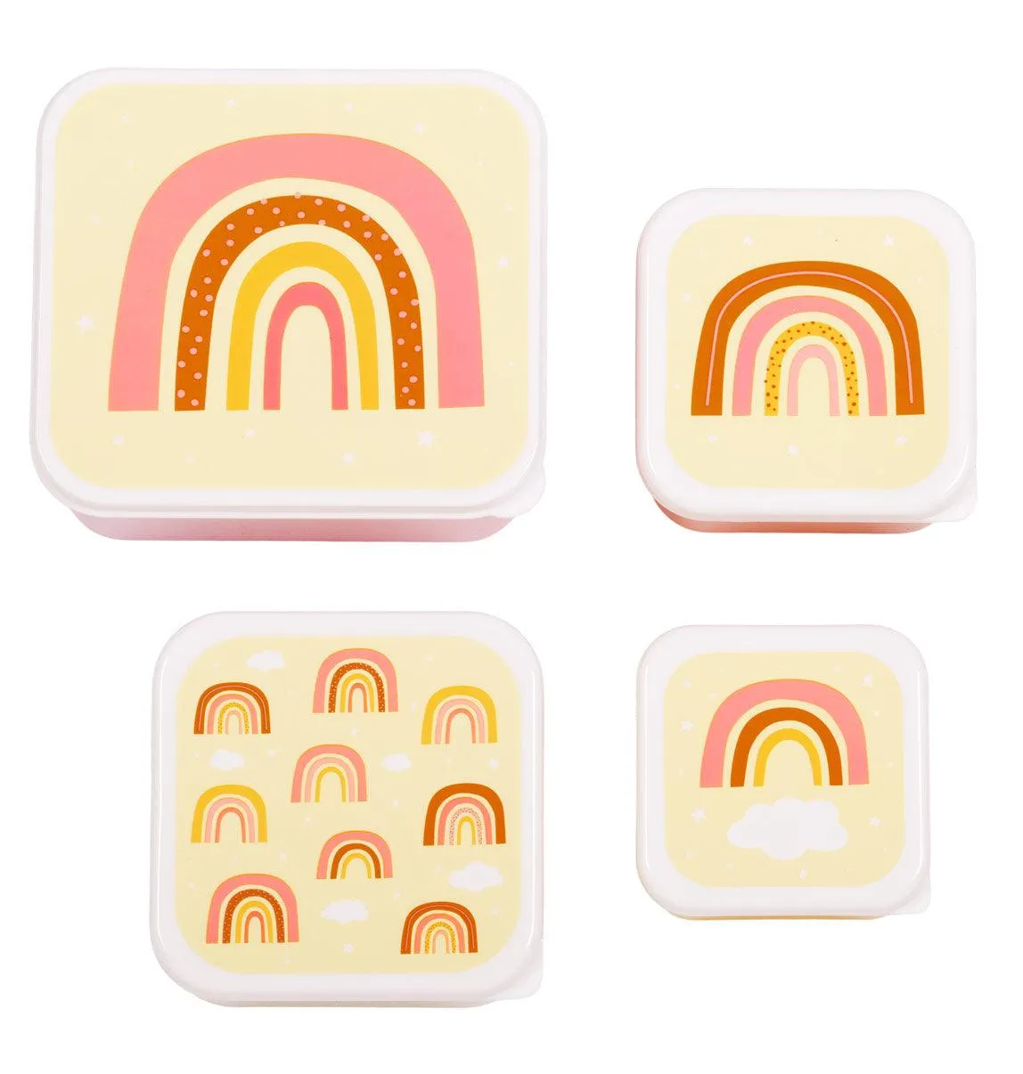 Lunch and Snack Box Set - Rainbows