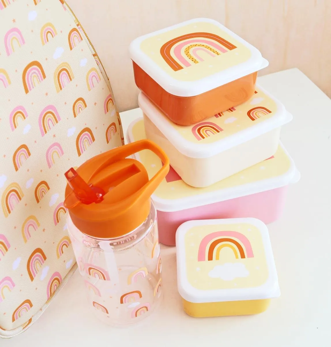 Lunch and Snack Box Set - Rainbows