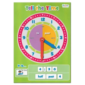 Magnetic Learning Chart - Tell The Time