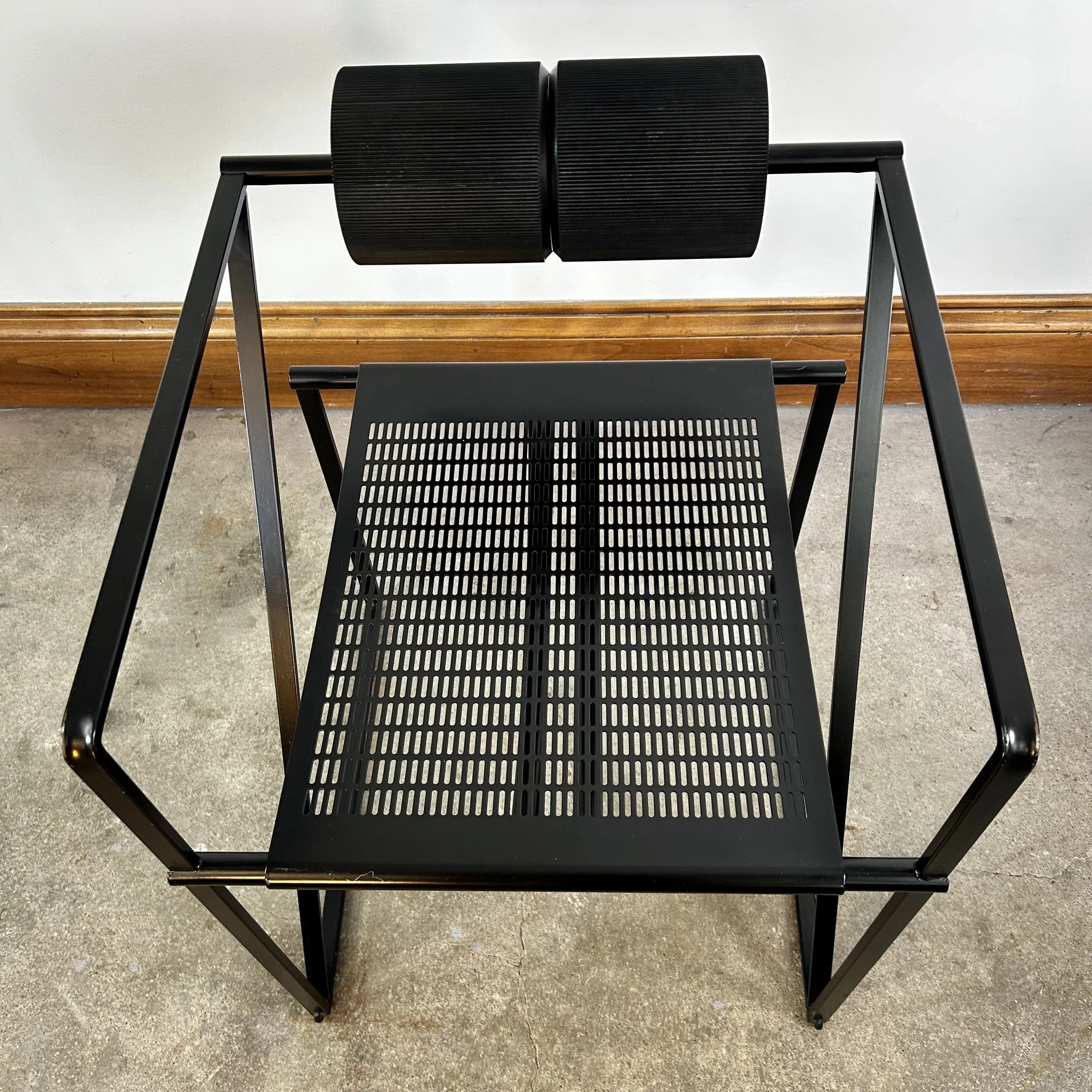 Mario Botta Seconda 602 Alias, Dining Chairs, Black, Contemporary, Made in Italy, Sold in Sets of Two