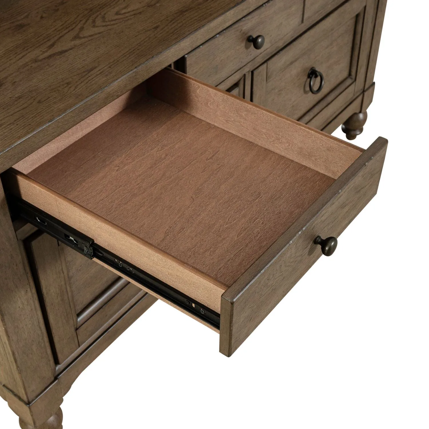 Meadow Farmhouse Style Credenza & Hutch