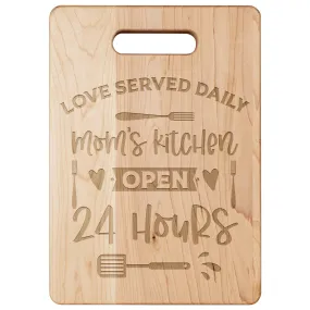 Mom's Kitchen Maple Cutting Board 11.5" x 8.75"