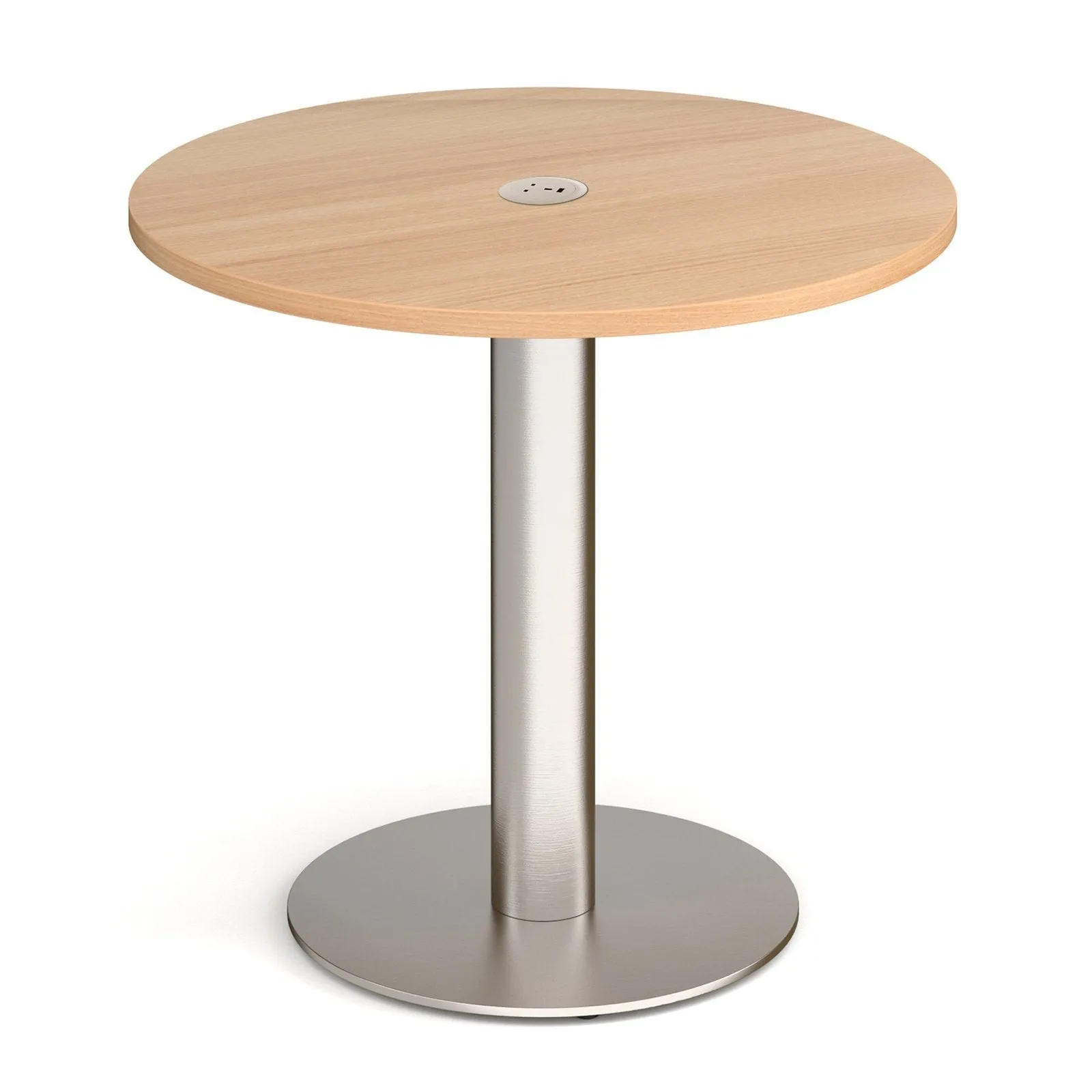 Monza circular dining table 800mm with central circular cutout