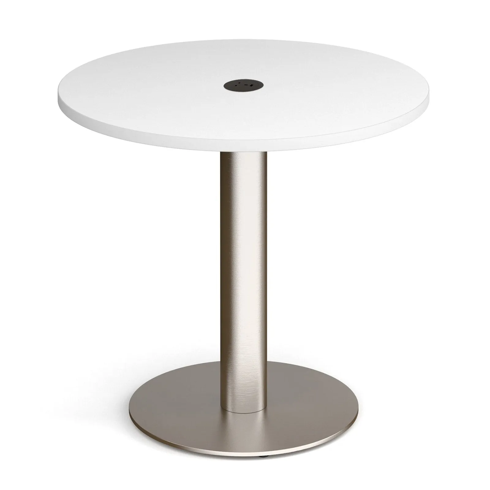 Monza circular dining table 800mm with central circular cutout