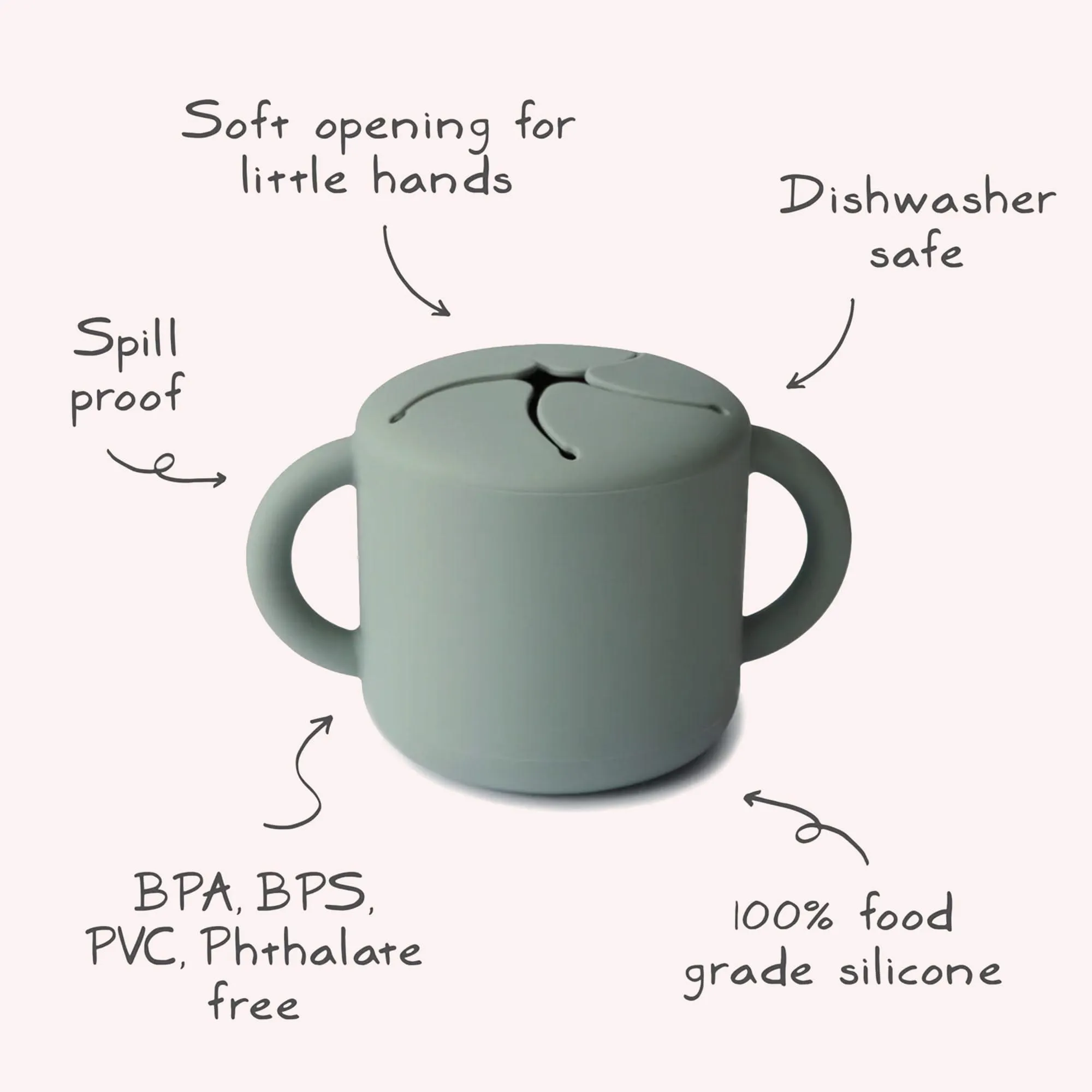 Mushie Snack Cup - Ivory