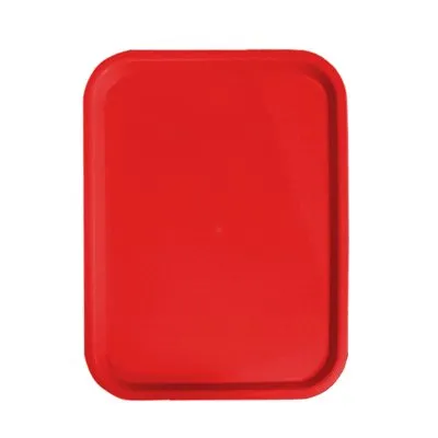 Nella 12" x 16" Fast Food Tray, Red