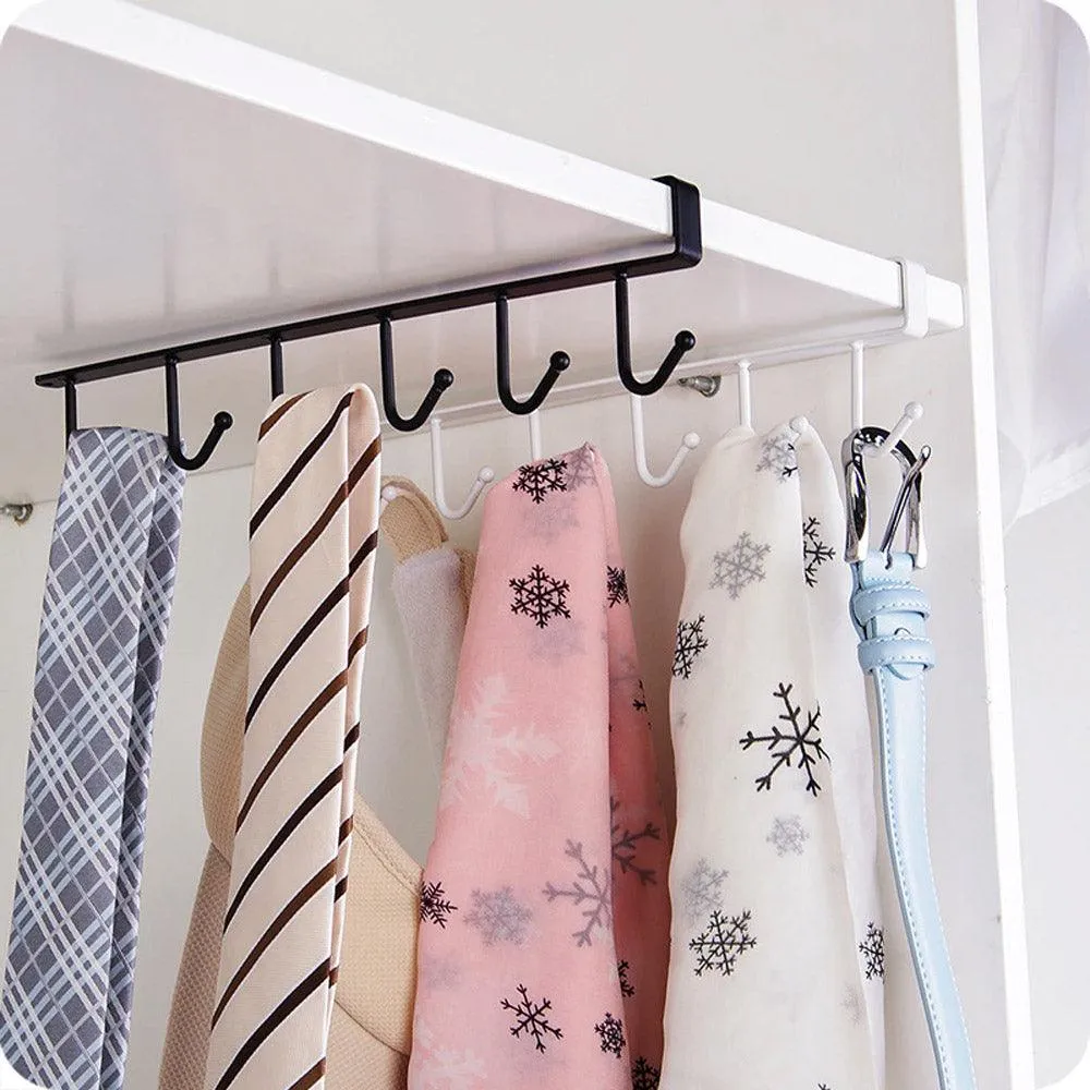 (Net) Iron 6 Hooks Storage Shelf / KC22-104 / 202289
