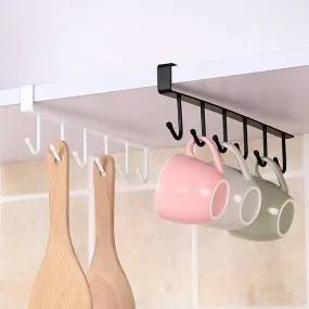 (Net) Iron 6 Hooks Storage Shelf / KC22-104 / 202289
