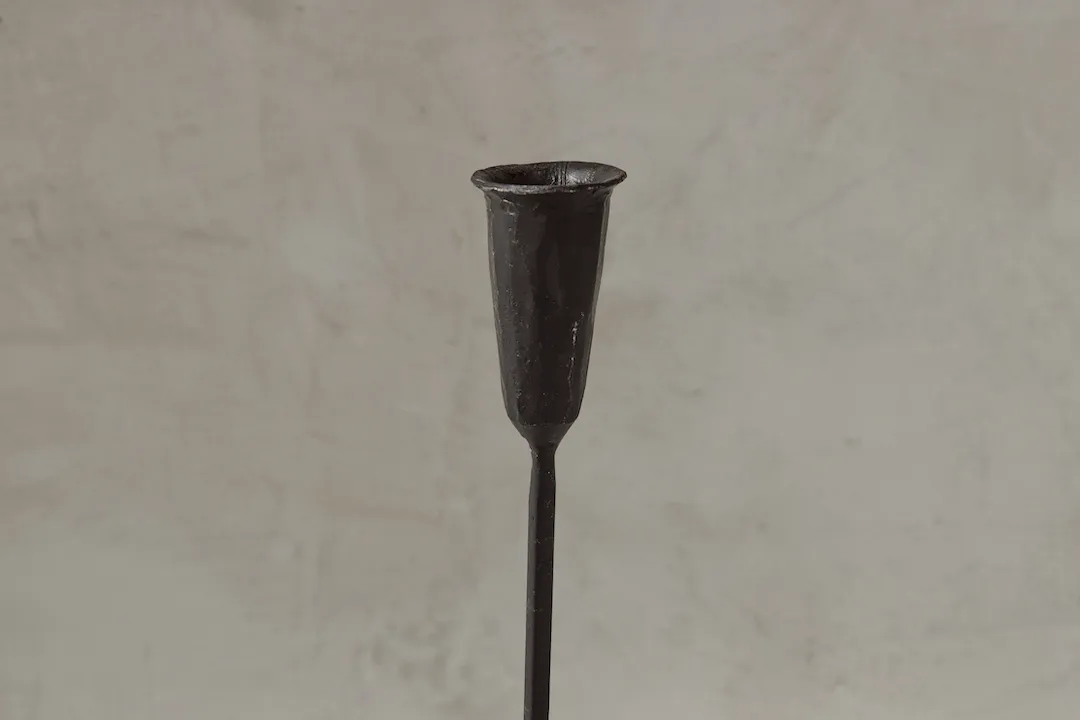 Nickey Kehoe Forged Iron Garden Candle Holder