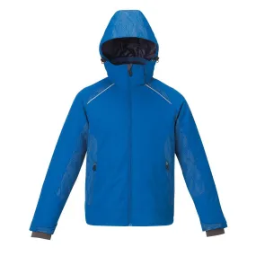 North End Men's Nautical Blue Linear Insulated Jacket with Print