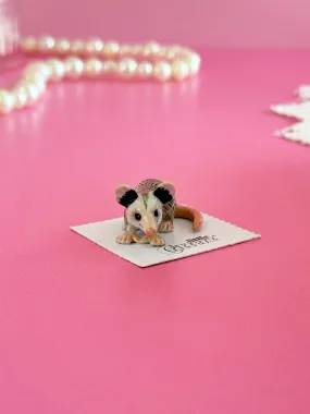 Opossum Mini Porcelain Figurine