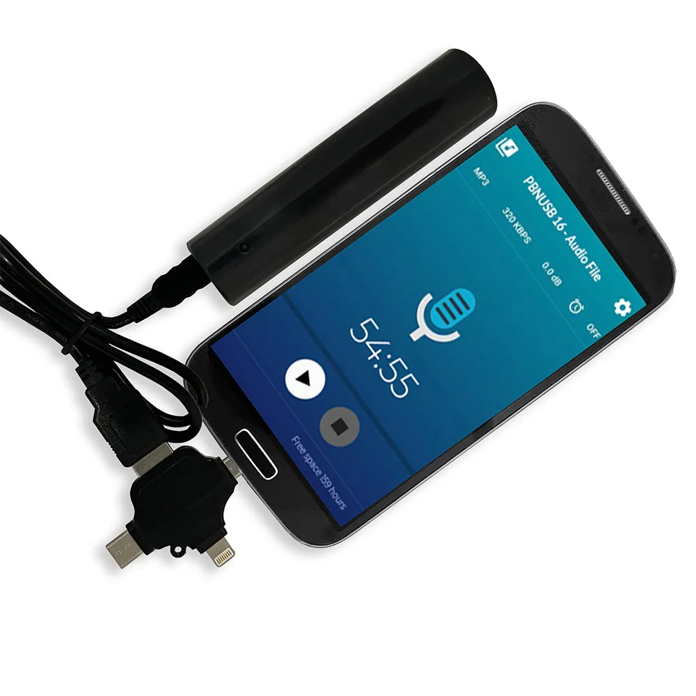 PBN-TECH K-BANK-OTG – Long Life Covert Audio Recorder 150 Days Standby