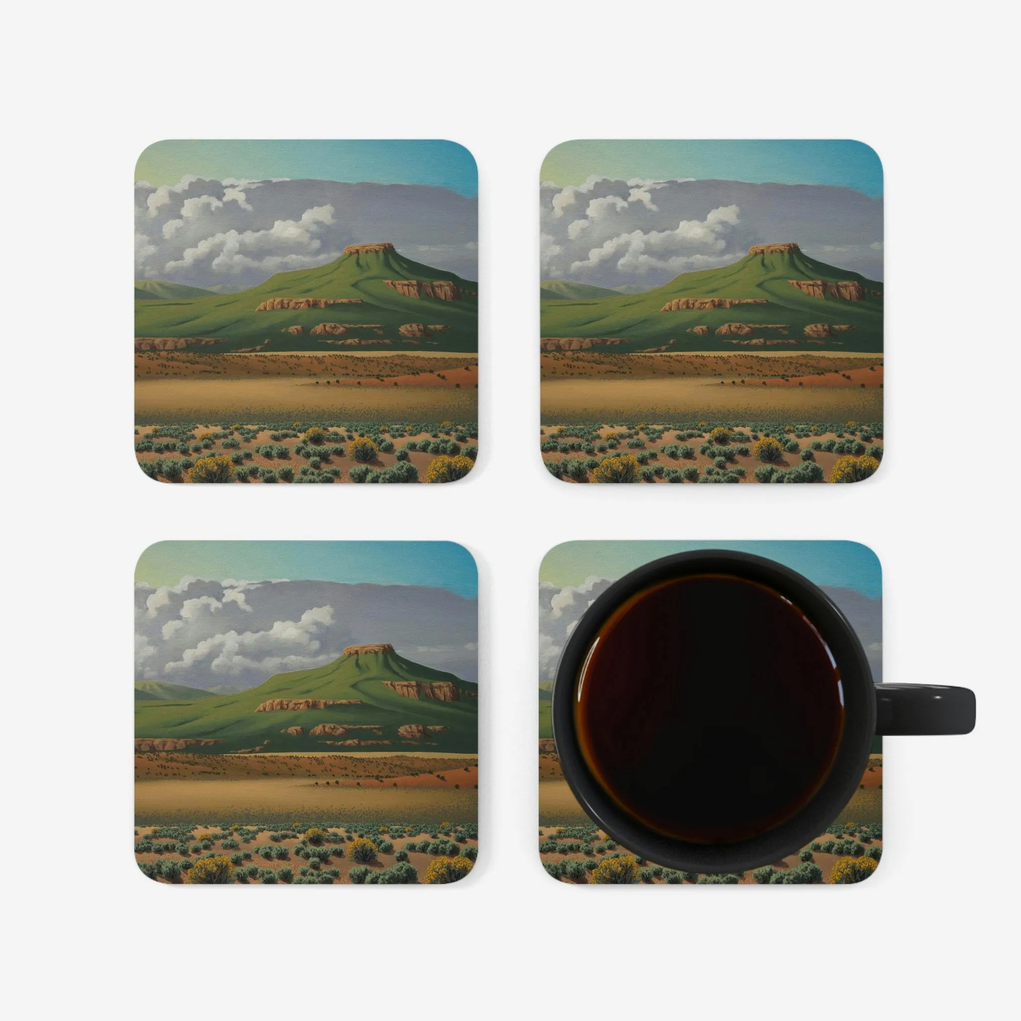 Pedernal Morning Coaster Set