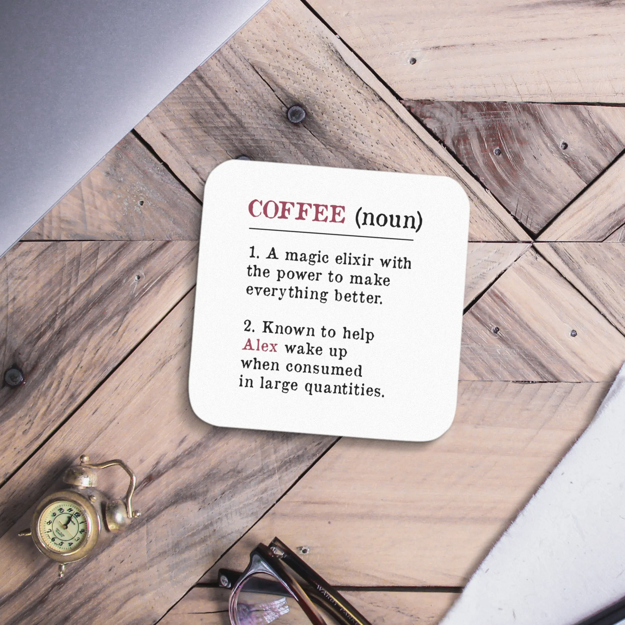 Personalised Coffee Lover Coaster