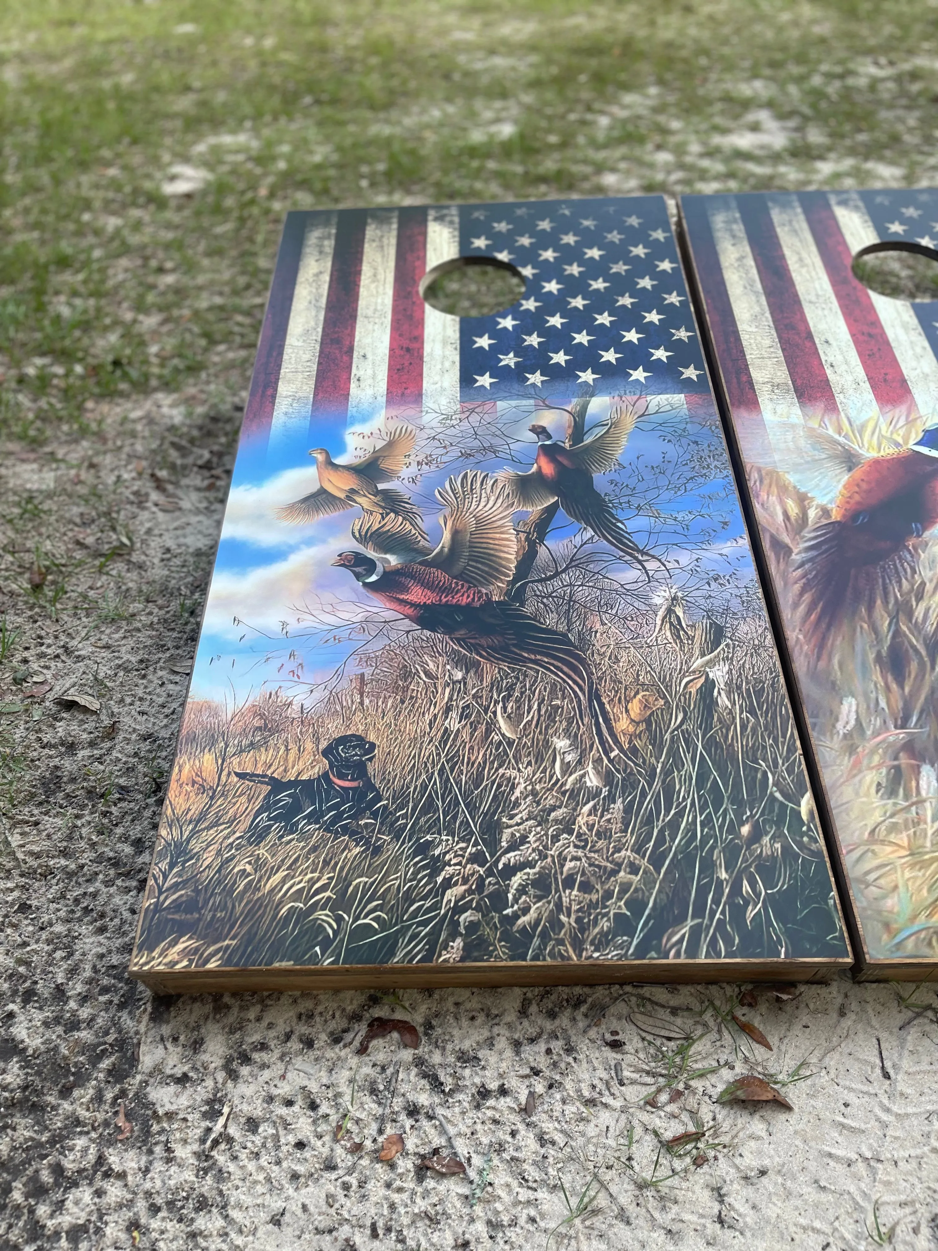 Pheasants Cornhole Set With Bean Bags