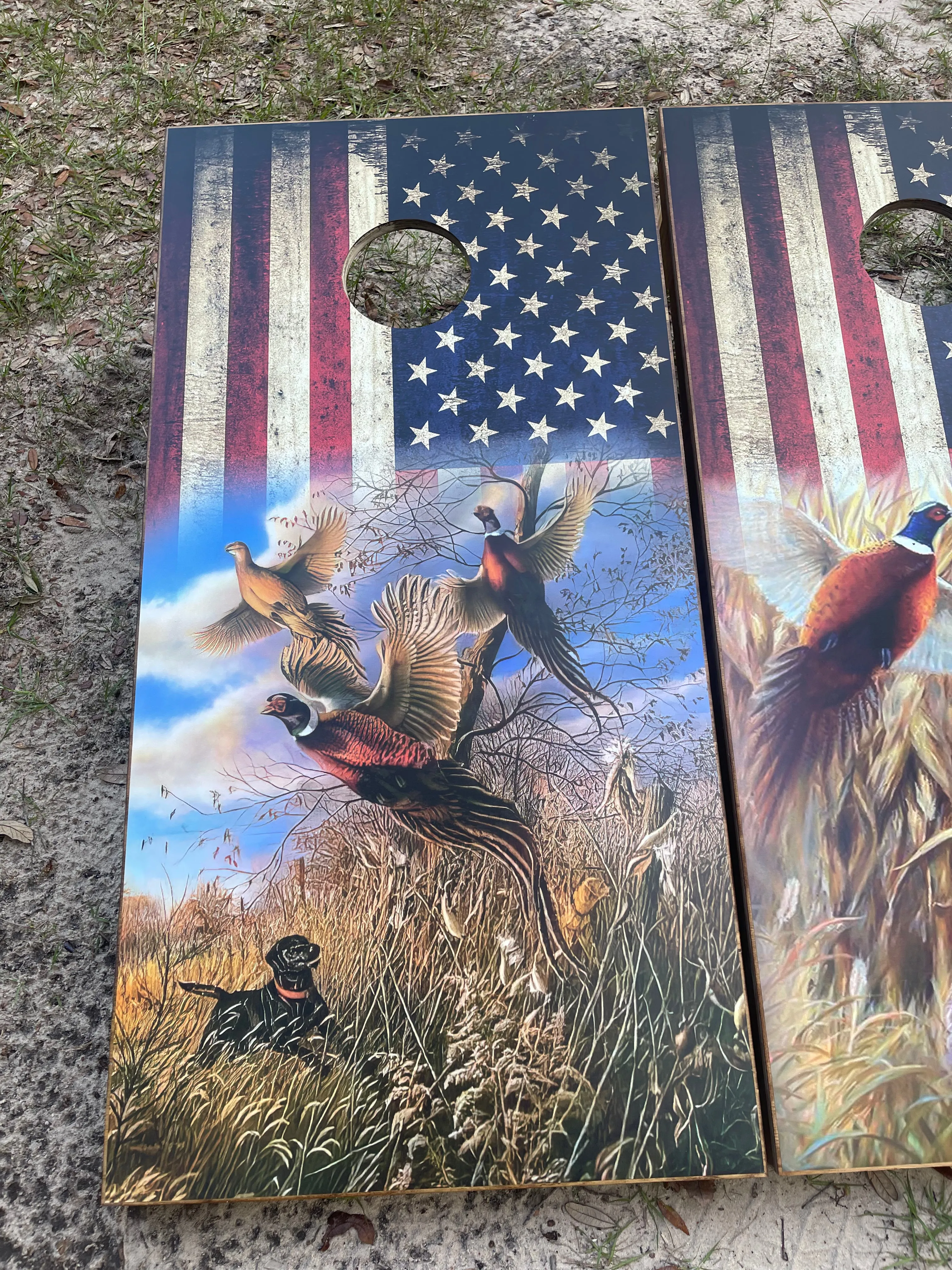 Pheasants Cornhole Set With Bean Bags
