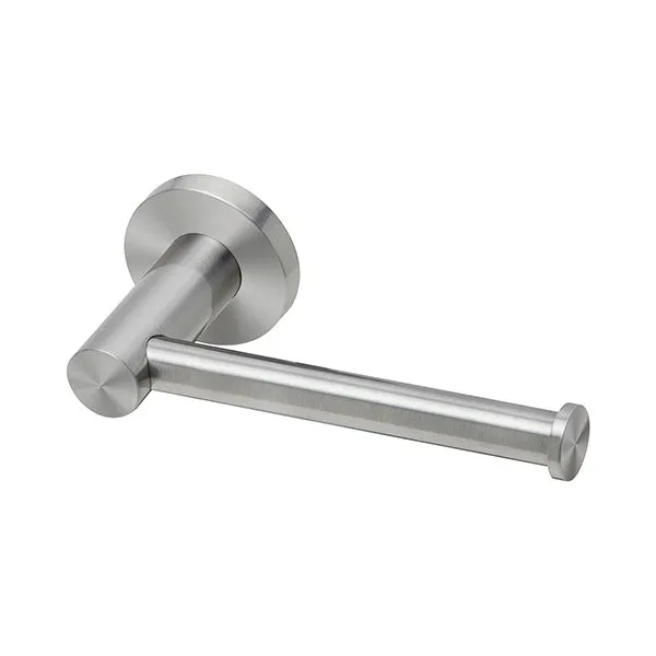 Phoenix Radii Stainless Steel Toilet Roll Holder Round Plate